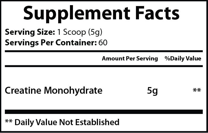 Pure creatine monohydrate