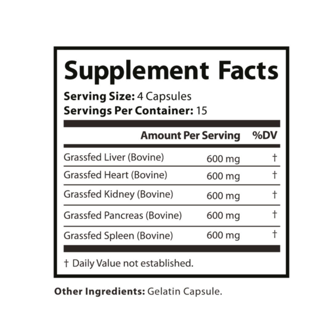 Grass fed organ complex
