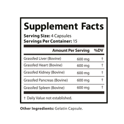Grass fed organ complex