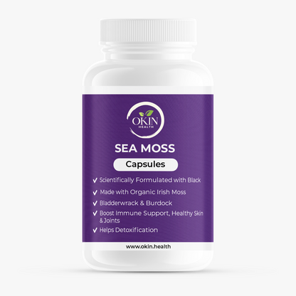 Okin Health Sea Moss Capsules bottle 